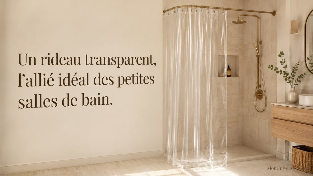 Pourquoi choisir un rideau de douche transparent dans une petite salle de bain ?