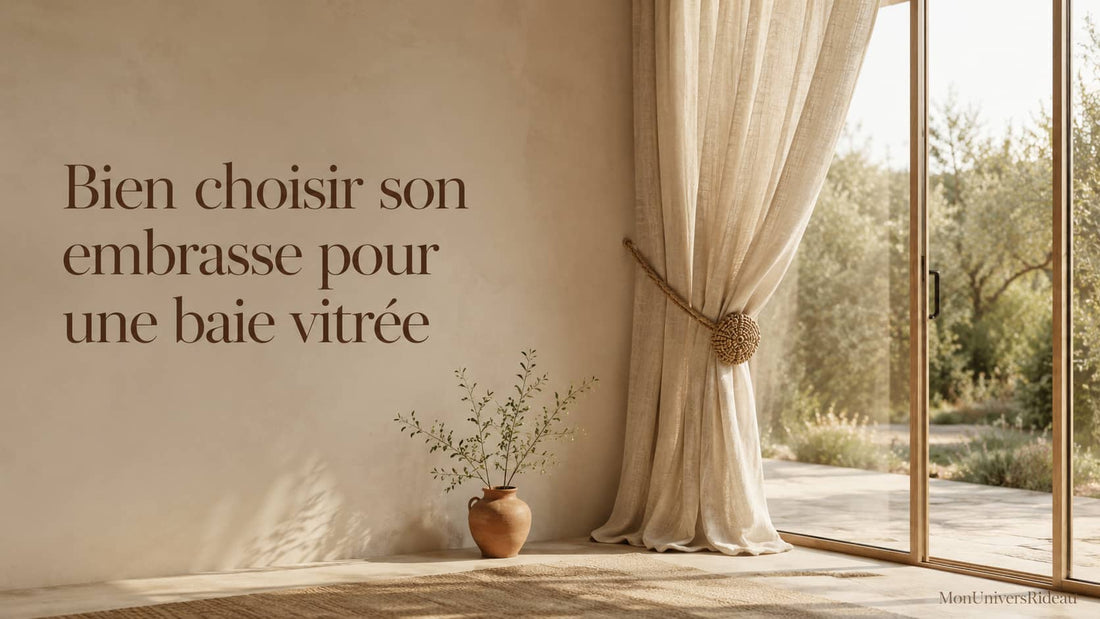 Pourquoi choisir une embrasse spécifique pour vos baies vitrées