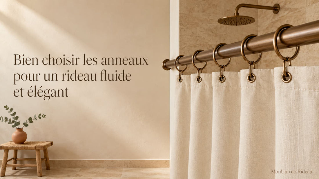 Quels anneaux choisir pour votre rideau de douche