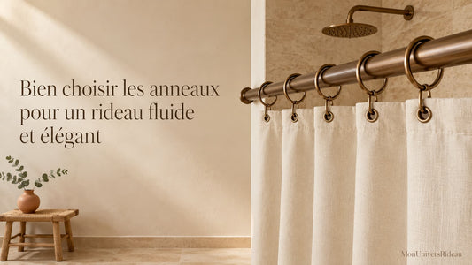 Quels anneaux choisir pour votre rideau de douche