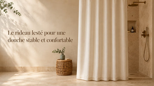 Rideau de Douche Lesté  Confort et Stabilité au Quotidien