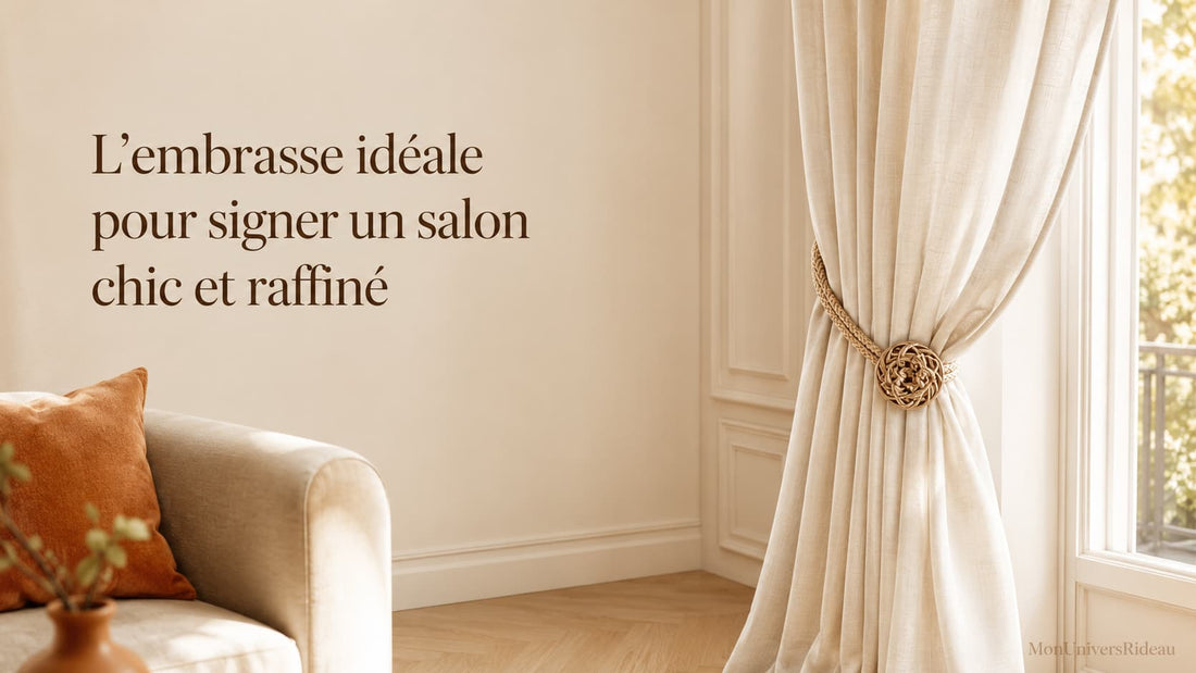 embrasse rideau ideal pour salon chic luxueux cosy