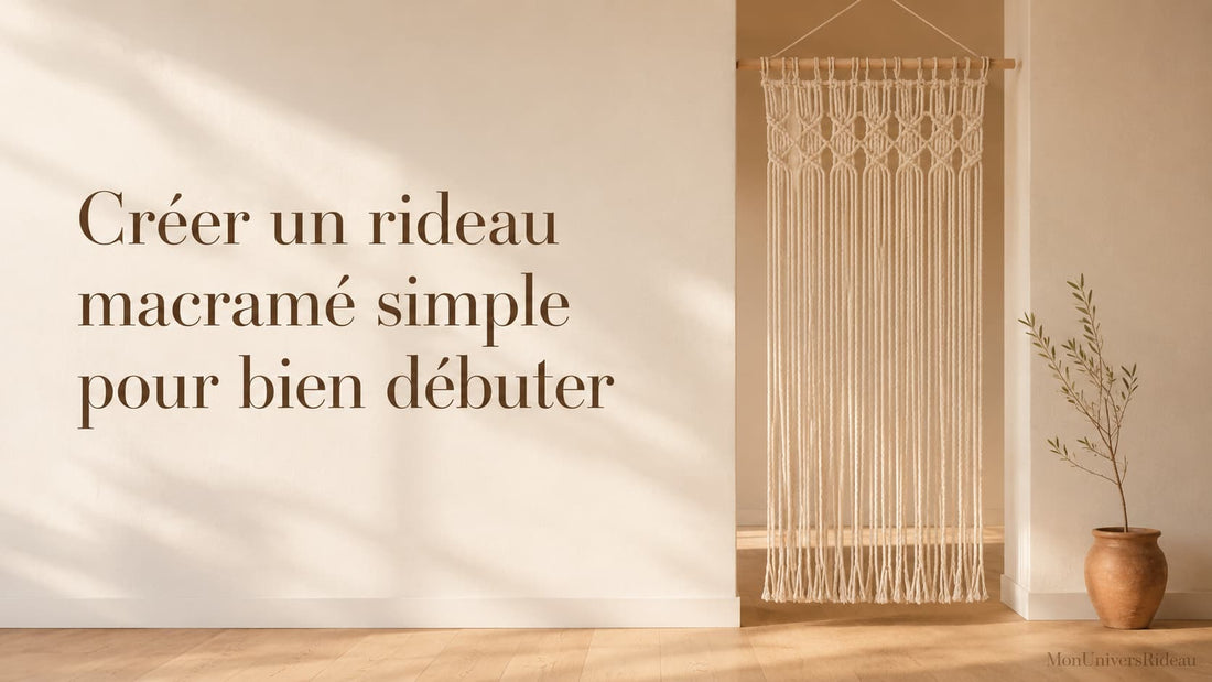 faire un rideau macramé simple quand on débute