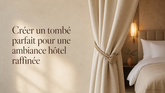 mettre une embrasse de rideau pour un effet hôtel