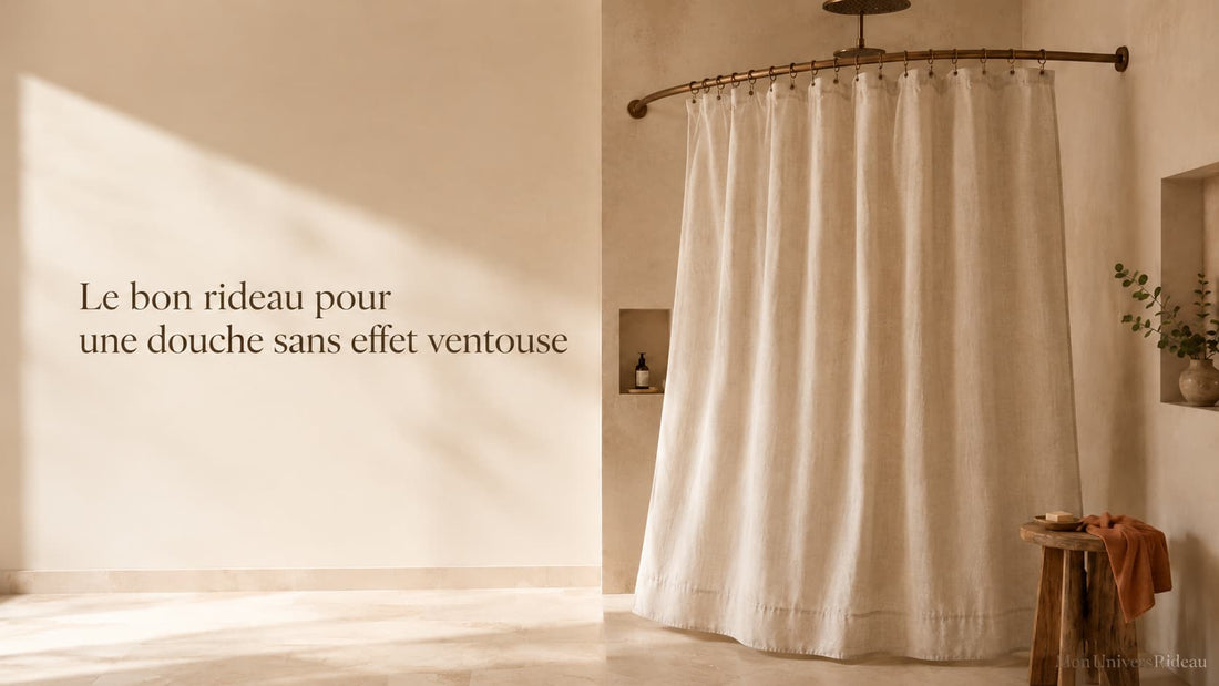 rideau de douche choisir pour éviter qu’il colle pendant la douche