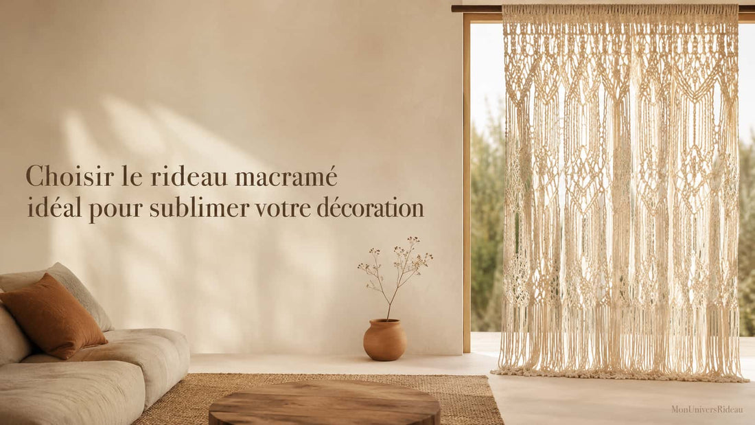 style de rideau macramé choisir selon votre décoration intérieure