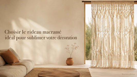 style de rideau macramé choisir selon votre décoration intérieure