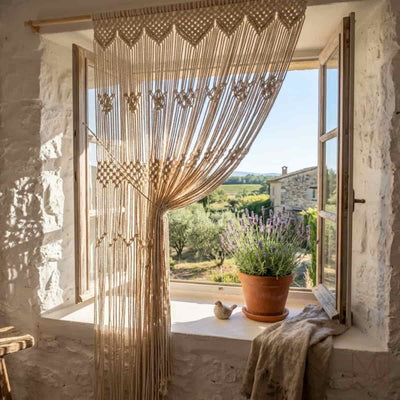 Rideau Macramé - Art & Bohème pour votre Intérieur