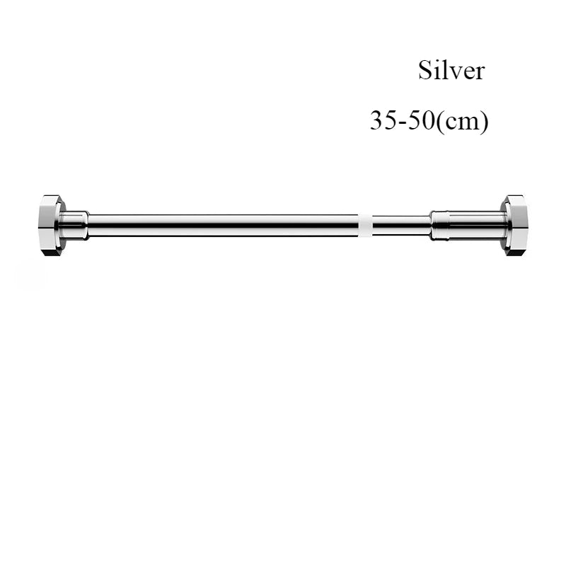 Barre sans percer inox brosse finition argent MonUniversRideau