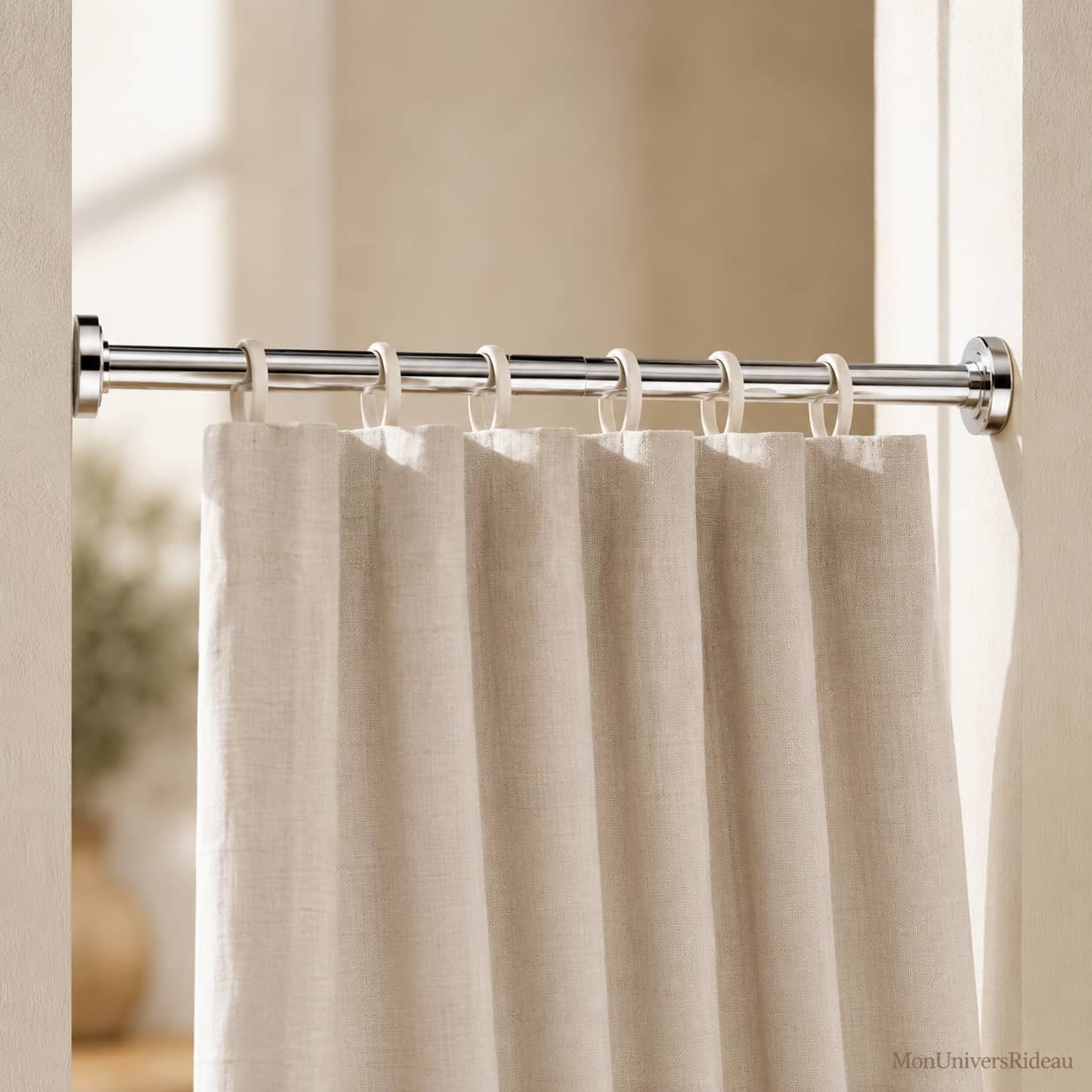 Barre télescopique sans perçage balcon et salle de bain, Balconia