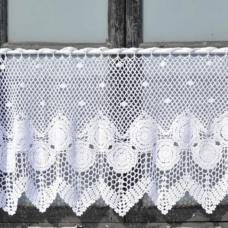 Brise-bise macrame dentelle lumiere filtree fenetre MonUniversRideau