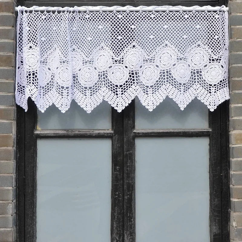 Brise-bise macrame dentelle style vintage interieur MonUniversRideau