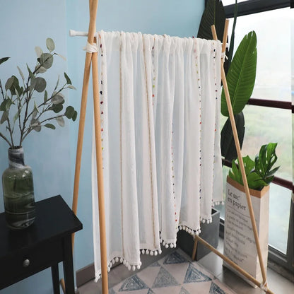 Ourlet passant brise-bise coton lin brode Botaneo MonUniversRideau
