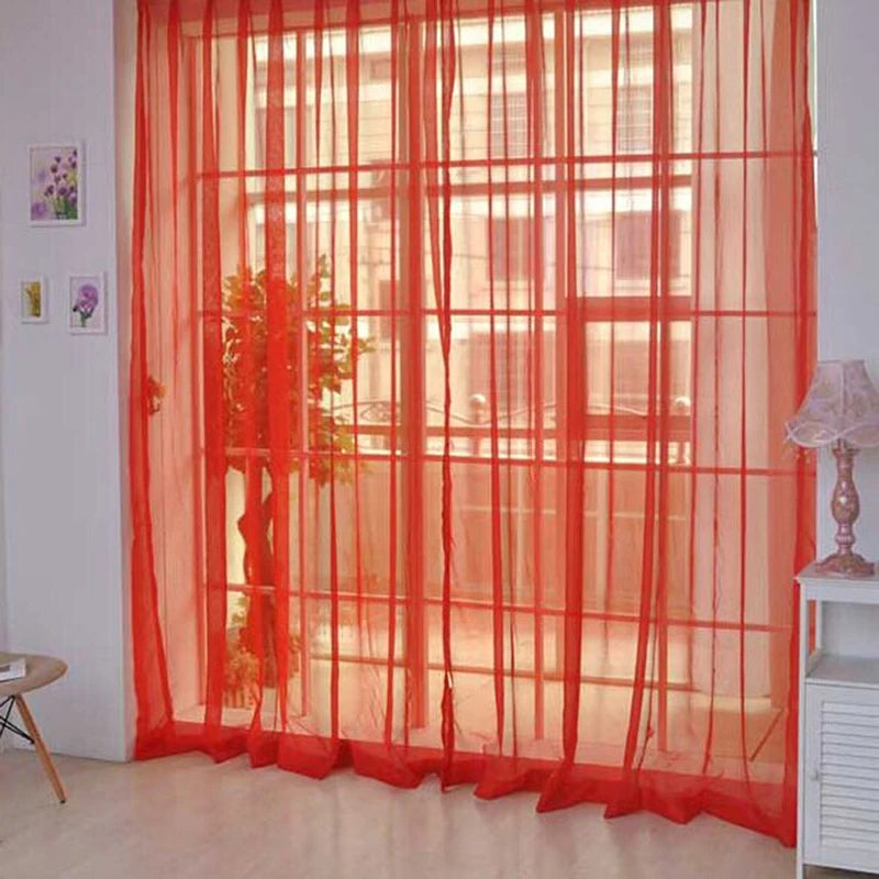 Detail tissu polyester voilage Chromatys texture, MonUniversRideau