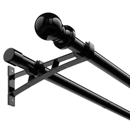Double tringle rideau noire occultante Duorail deux rails MonUniversRideau