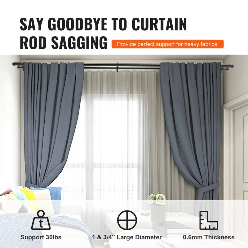 Tringle a rideau noire mat detail embouts finials MonUniversRideau