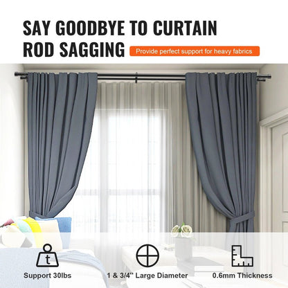 Tringle a rideau noire mat detail embouts finials MonUniversRideau