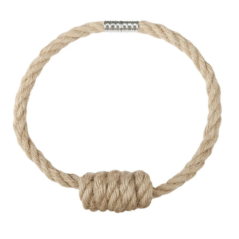 Embrasse corde nœud beige chambre voilage MonUniversRideau