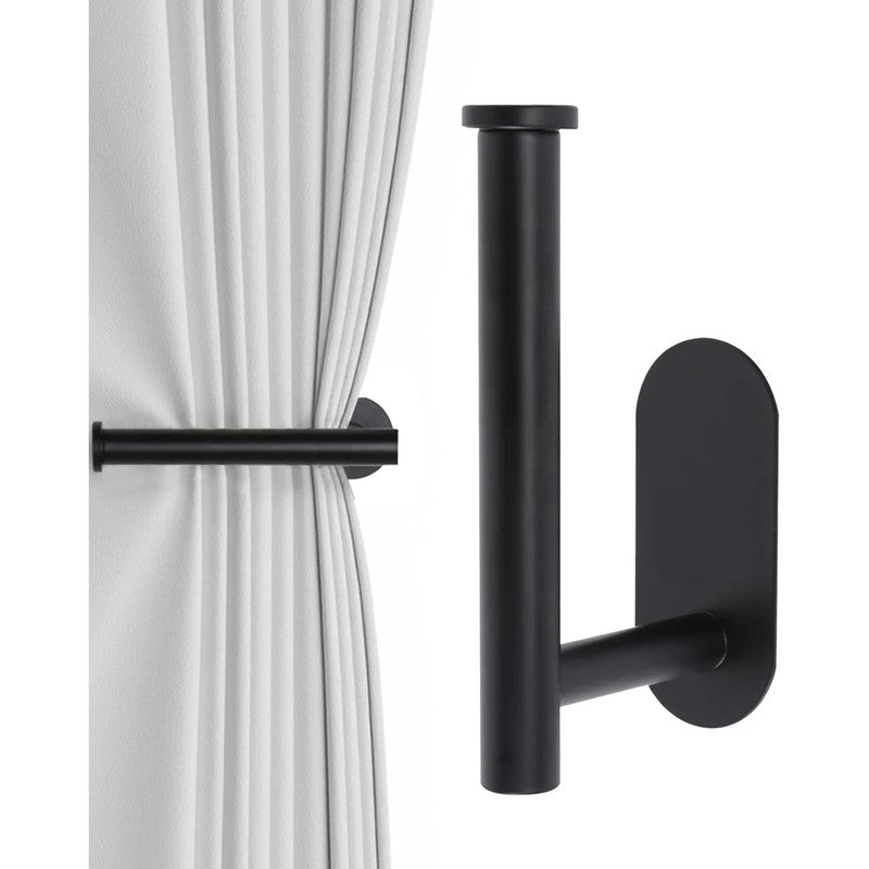 Embrasse crochet adhesif mural metal noir Fixwall MonUniversRideau