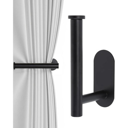 Embrasse crochet adhesif mural metal noir Fixwall MonUniversRideau