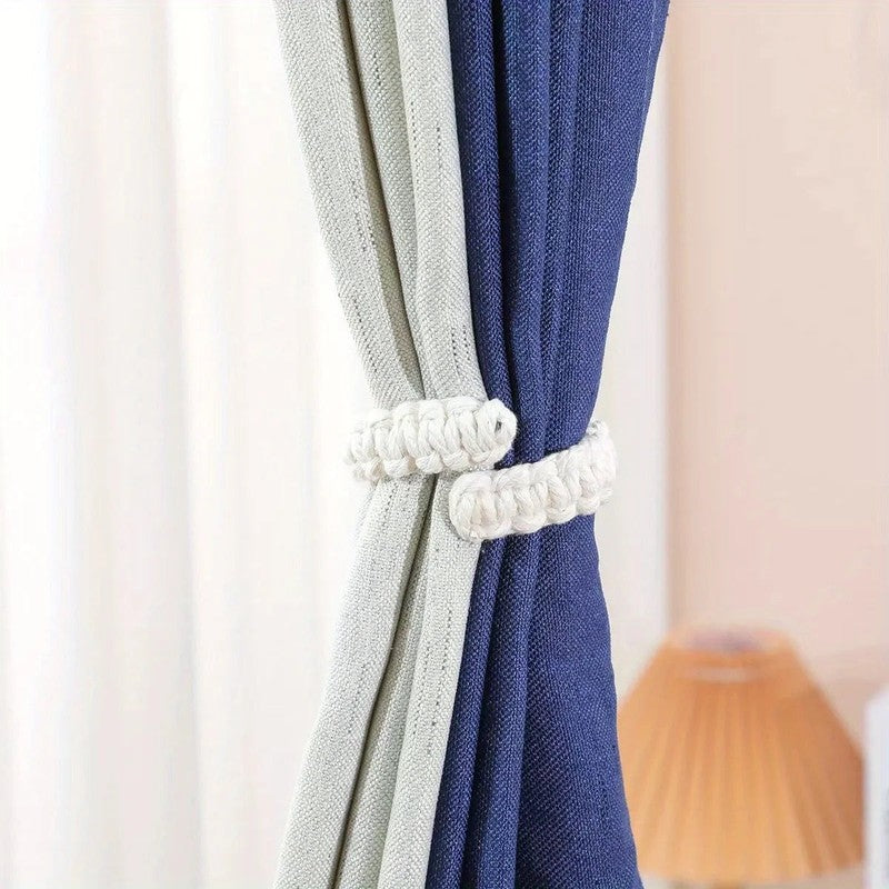 Embrasse macrame style wabi-sabi rideau voilage MonUniversRideau