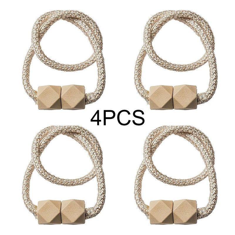 Vue cote embrasse magnetique tresse pendentif chanvre MonUniversRideau