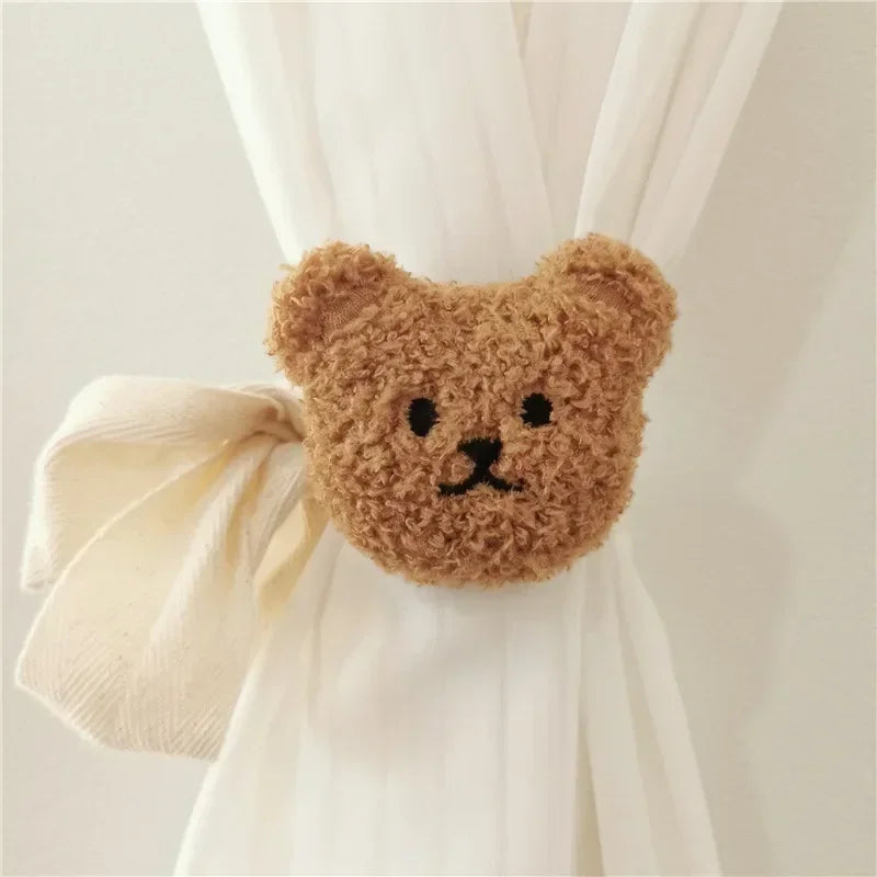 Detail texture polyester embrasse ours enfant MonUniversRideau