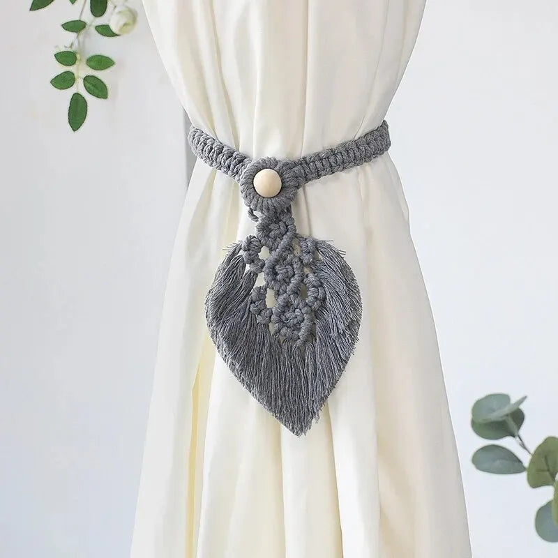 Embrasse rideau coton tresse style wabi-sabi MonUniversRideau