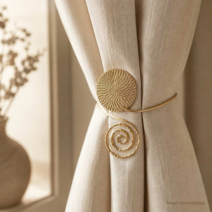 Embrasse rideau en Metal Spirale Doree - Spiralia