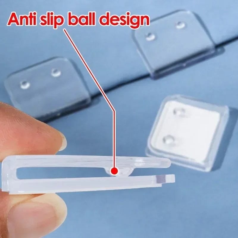 Crochets Fixiva ABS transparent vue de face MonUniversRideau