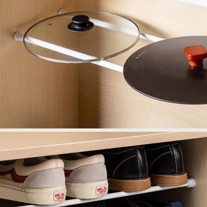 Mini tringle sans percer installee dans placard MonUniversRideau