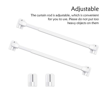 Tringle extensible 40 70 cm avec crochets autocollants MonUniversRideau