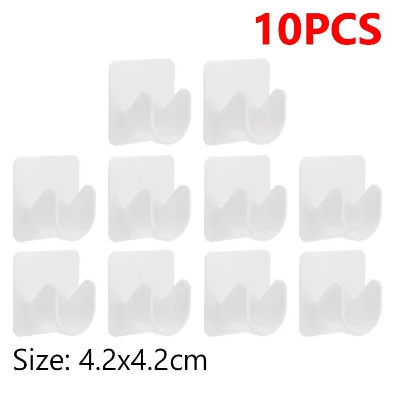 Lot crochets adhesifs transparents rideau MonUniversRideau