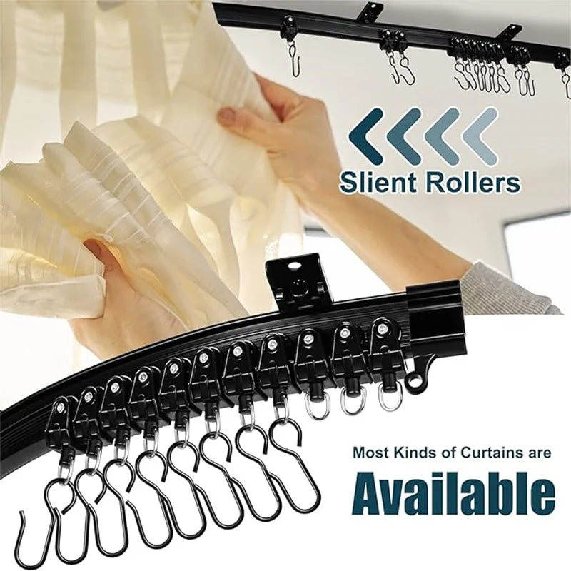 Detail chariot acier inoxydable rail Curvera noir MonUniversRideau