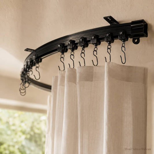 Rail Rideau Flexible Noir
