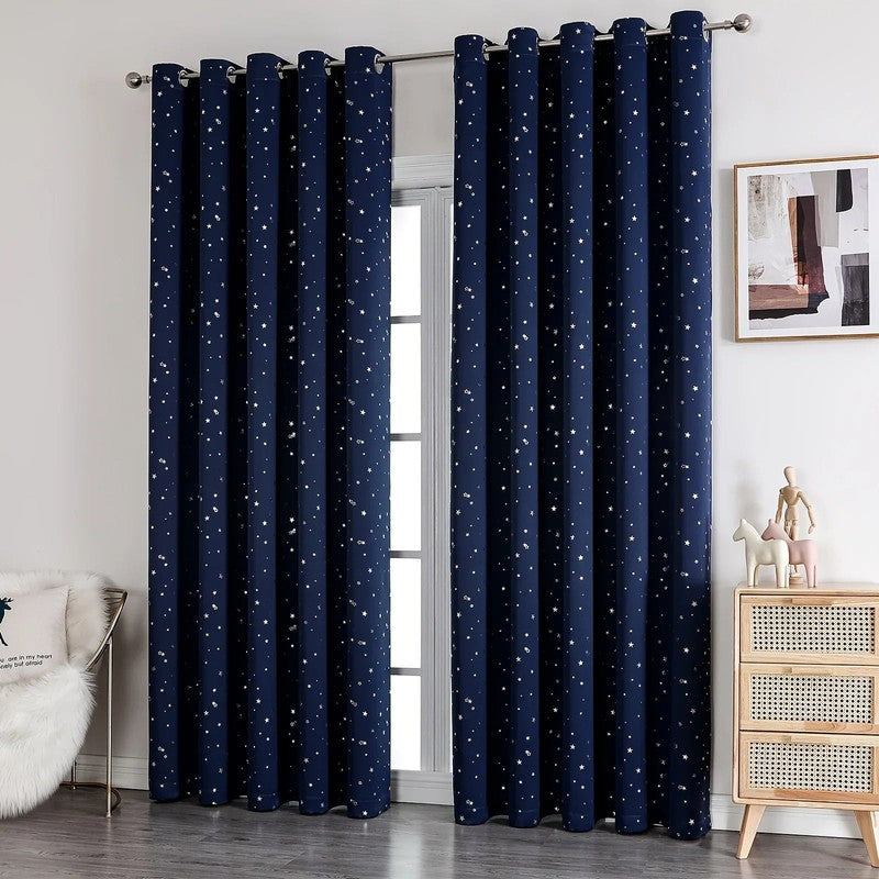 Rideau chambre enfant motif etoiles occultant MonUniversRideau