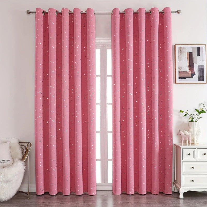 Rideau etoile chambre enfant style galactique MonUniversRideau