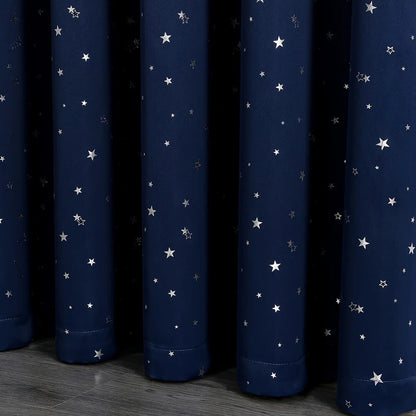 Detail tissu rideau occultant etoile Stellova MonUniversRideau