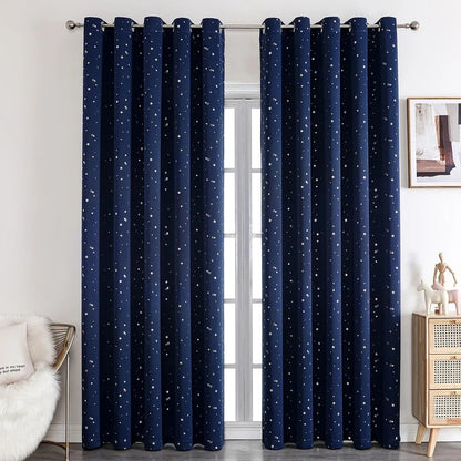Rideau enfant etoile lumiere bloquee ambiance cosy MonUniversRideau