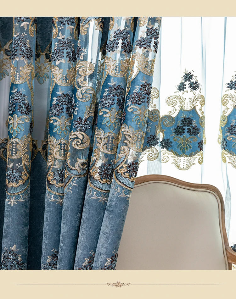 Detail motif ajoure rideau chenille Aurovel MonUniversRideau