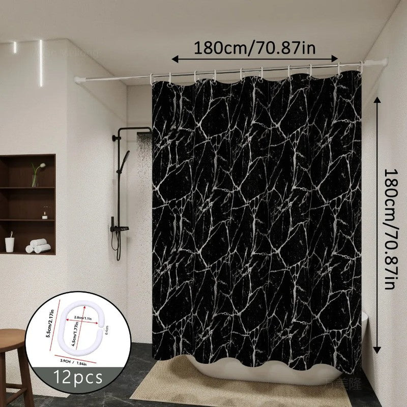 Rideau douche PEVA anti-moisissures salle de bain MonUniversRideau