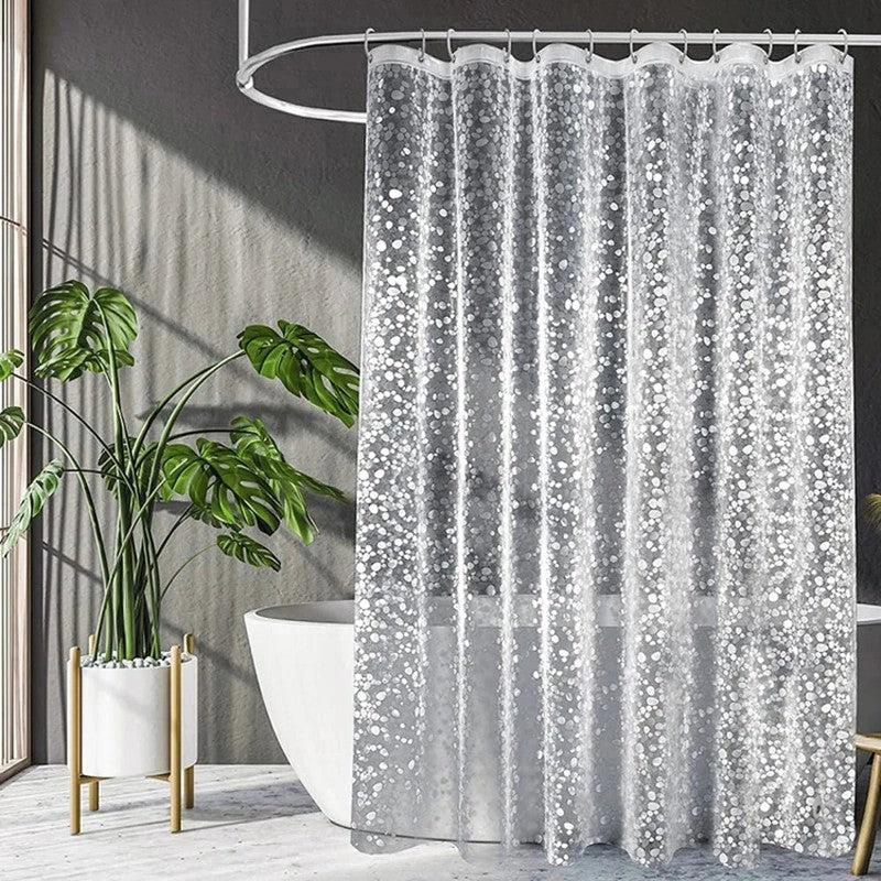 Rideau douche transparent paves relief 3D Pavolux MonUniversRideau