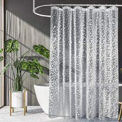 Rideau douche transparent paves relief 3D Pavolux MonUniversRideau