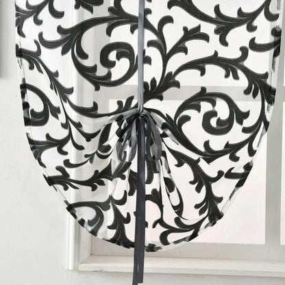 Rideau jacquard cuisine fenetre tombe elegant rose MonUniversRideau