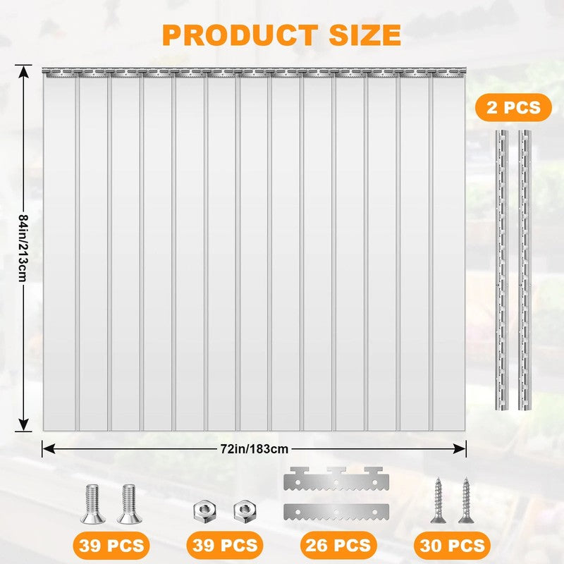 Rideau PVC transparent resistant froid chaleur MonUniversRideau