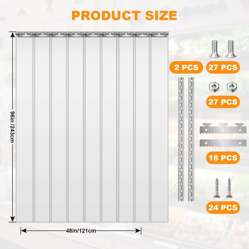 Vue cote interieur rideau PVC transparent MonUniversRideau