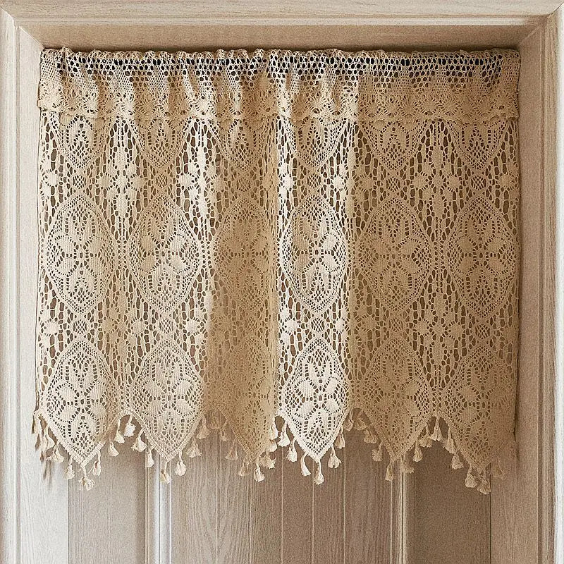 Rideau dentelle tisse translucide lumiere naturelle MonUniversRideau