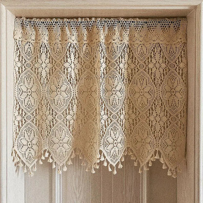 Rideau dentelle tisse translucide lumiere naturelle MonUniversRideau
