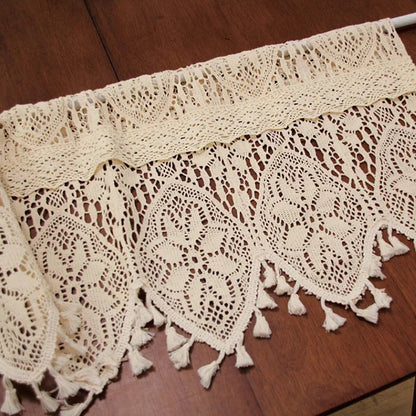 Rideau macrame pose tringle poche de passage MonUniversRideau