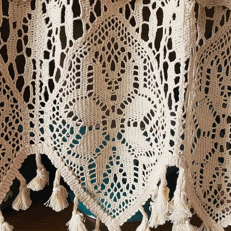 Brise-bise macrame petite fenetre ambiance artisanale MonUniversRideau
